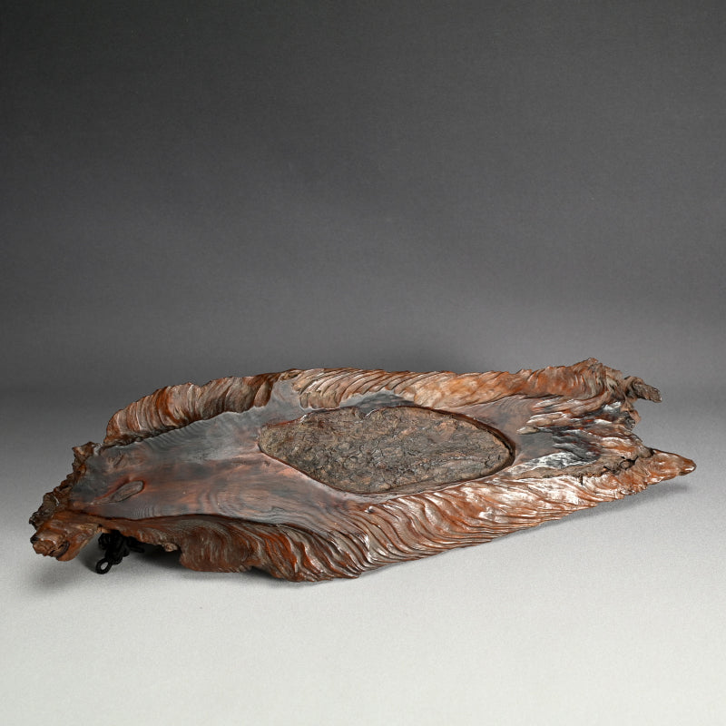 Antique Japanese Dragon Skin Kobon Incense Tray ー龍皮之香盆