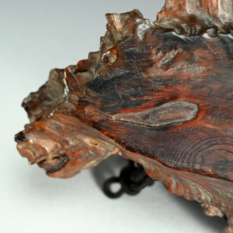 Antique Japanese Dragon Skin Kobon Incense Tray ー龍皮之香盆
