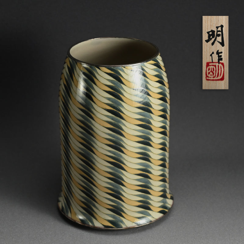 Exhibited Cloisonne Vase ー柴田 明 “七宝花器”