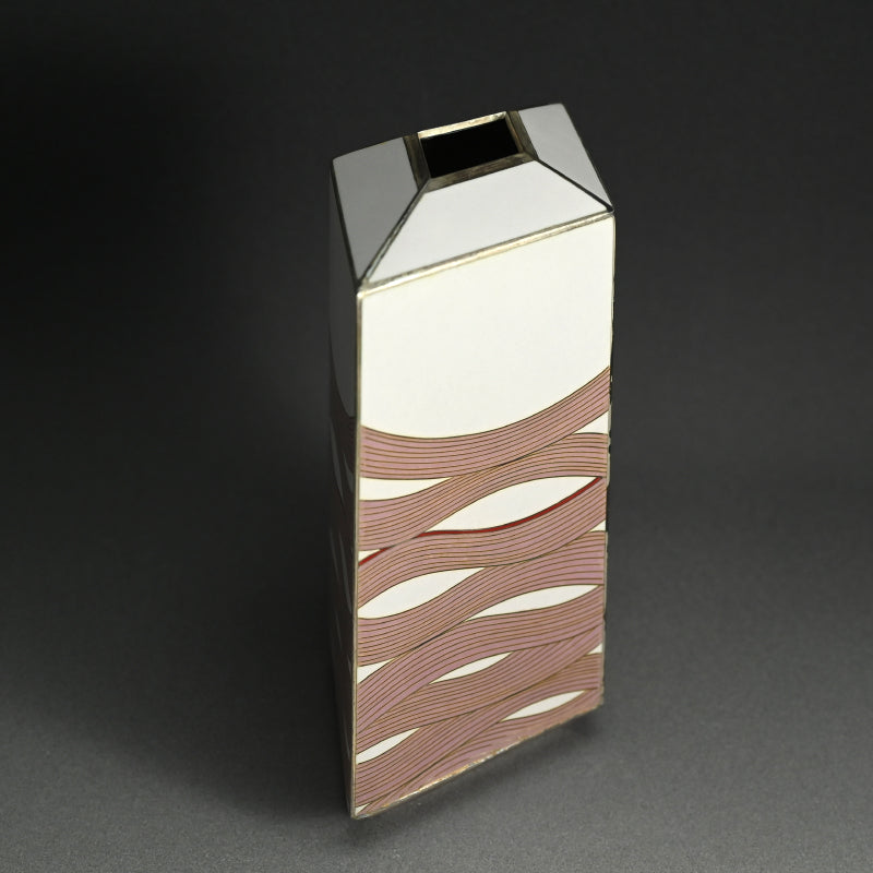 Exhibited Cloisonné Vase ー柴田 明 “有線七宝抽象文花器”