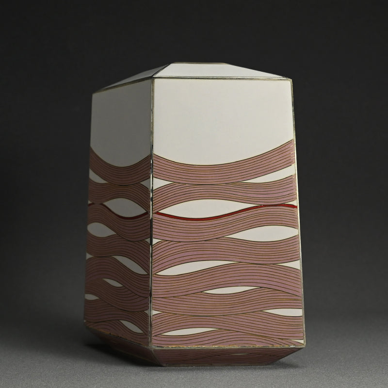 Exhibited Cloisonné Vase ー柴田 明 “有線七宝抽象文花器”