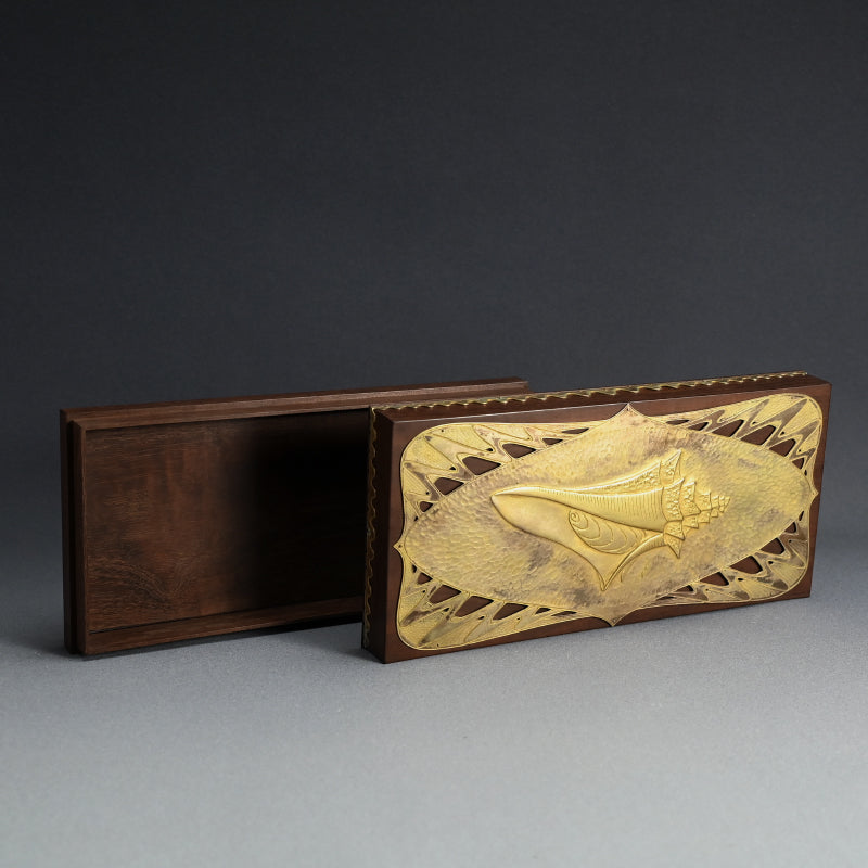 Nitten National Exhibition Wooden Box ー本田 義明 “貝文料紙箱”