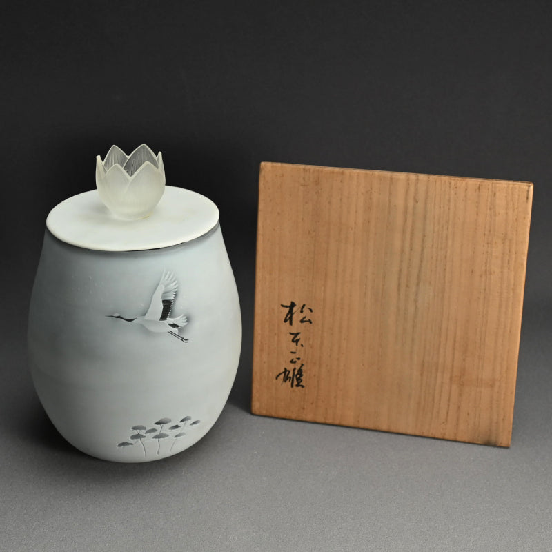 Exquisite Japanese Glass Mizusashi ー松本 正雄