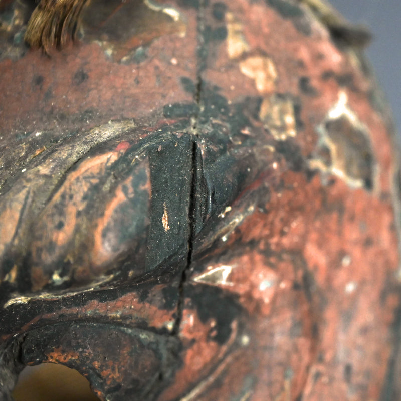 Ancient Wooden Tengu Mask, Kamakura to Muromachi period