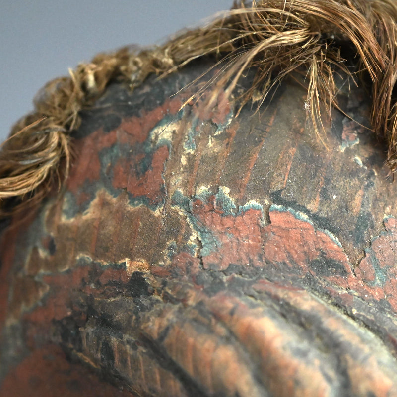 Ancient Wooden Tengu Mask, Kamakura to Muromachi period