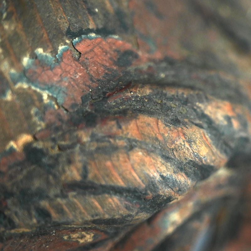 Ancient Wooden Tengu Mask, Kamakura to Muromachi period
