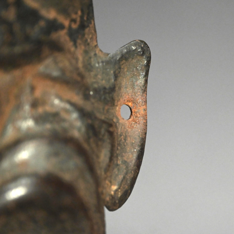 Uchidashi Hand Formed Iron Hannya Demon Mask