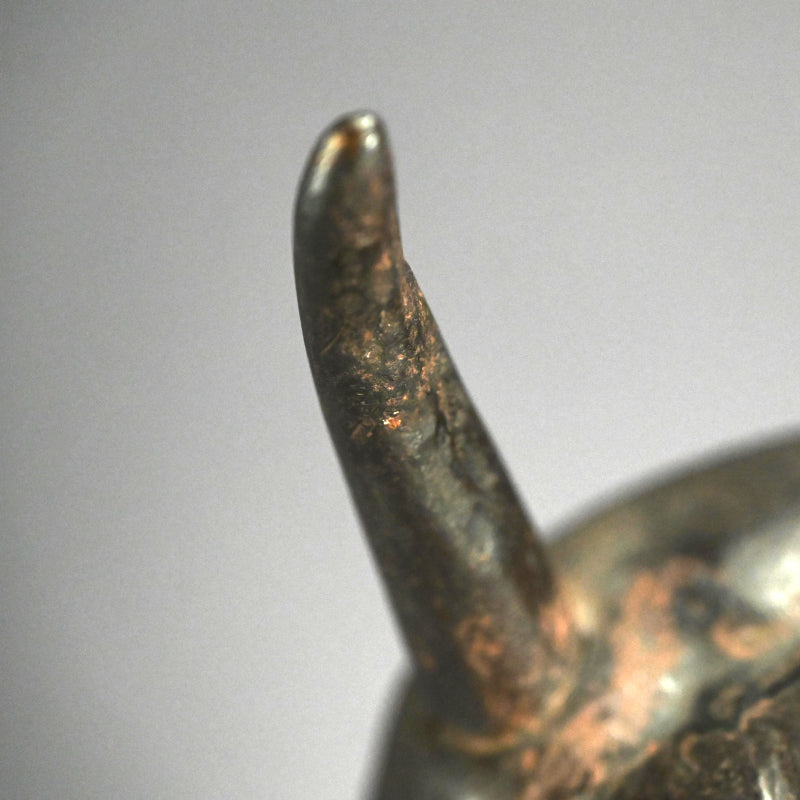 Uchidashi Hand Formed Iron Hannya Demon Mask