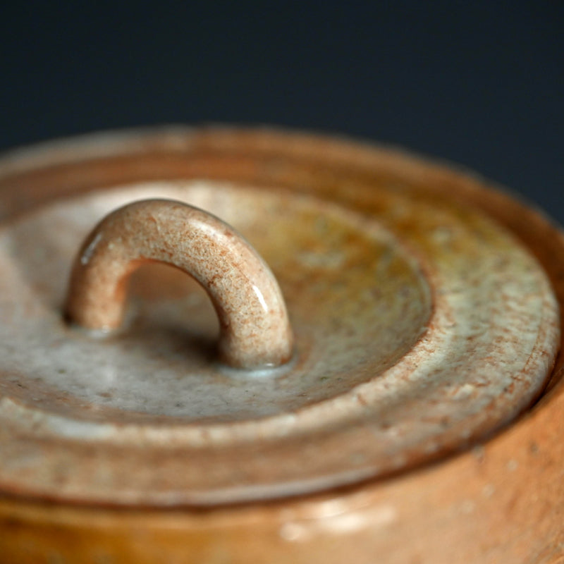 Hagi Pottery Mizusashi ー大和 保男 “萩焼 水指”