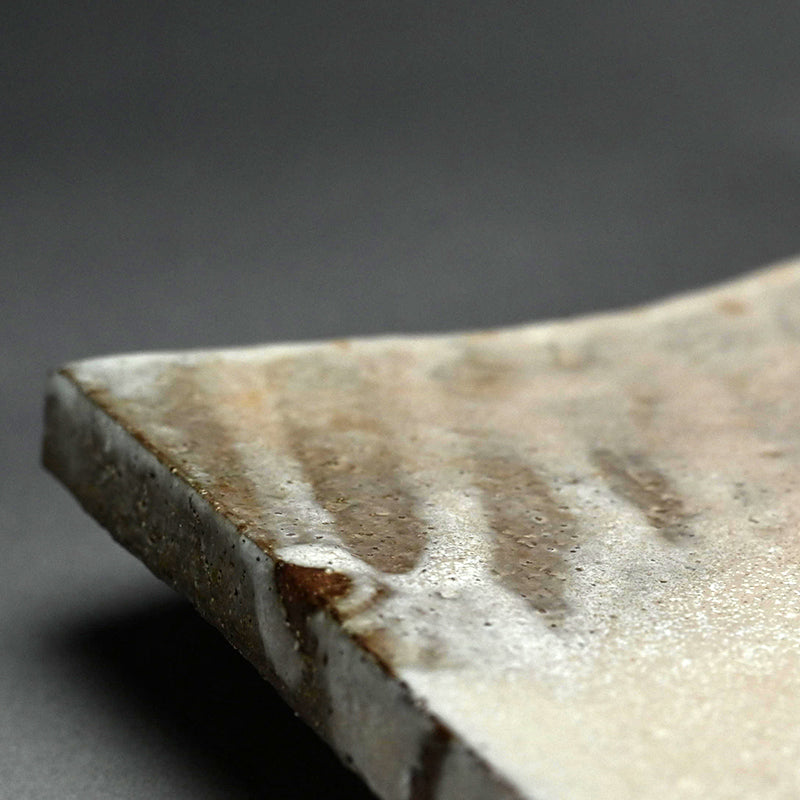 Lavender Hue Hagi Slab Plate ー三輪 栄造 “皿”