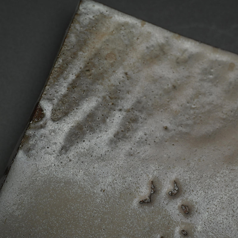 Lavender Hue Hagi Slab Plate ー三輪 栄造 “皿”