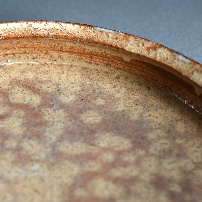 Gohon-style Hagi Plate ー三輪 栄造 “皿”