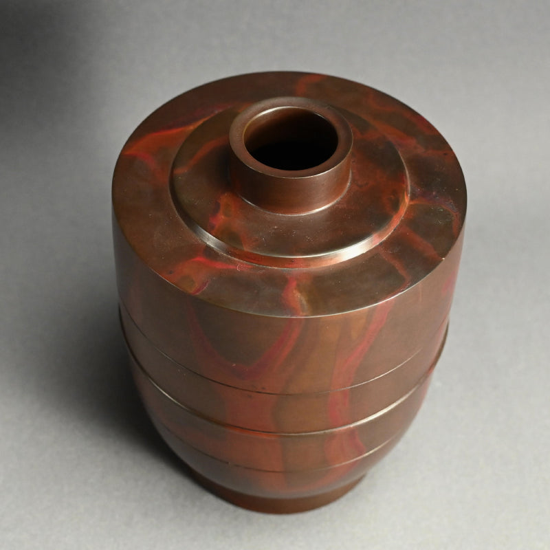 Modernist Bronze Vase ー蓮田 修吾郎 "独楽"