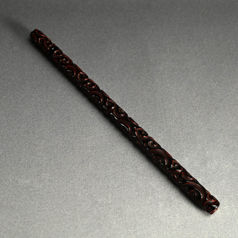 Carved Lacquer Kozutsu Incense Case by Chikusen