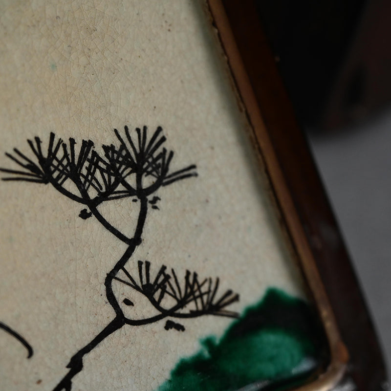 Toyoraku Yaki Lacquered Ceramic Jubako Stacking Box ー豊楽焼重箱