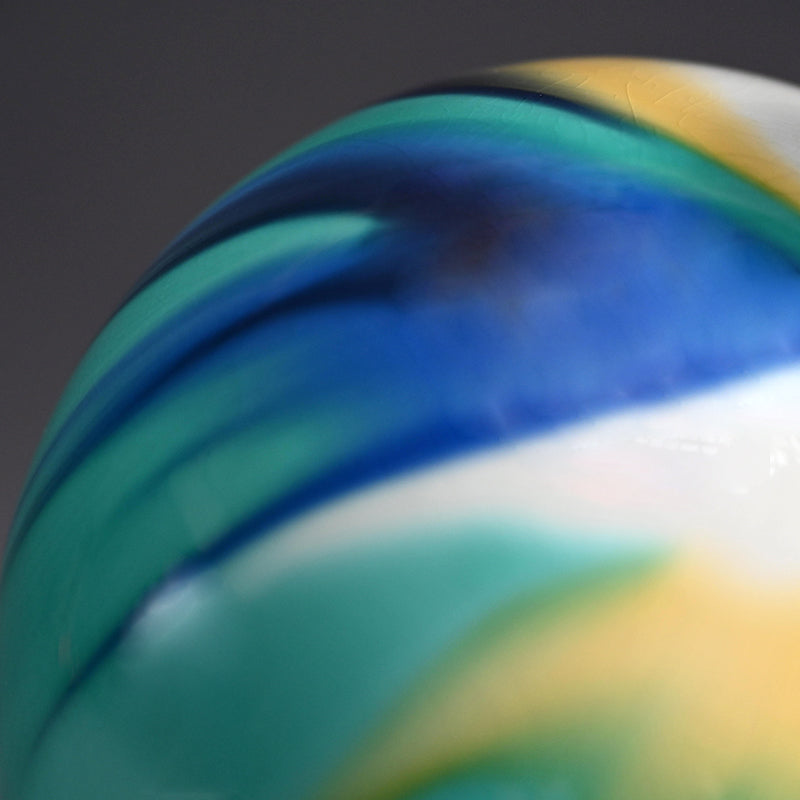 Porcelain Vase by Tokuda Junko ー徳田 順子 “四代 徳田八十吉 襲名記念 彩釉三彩壺 彩光”