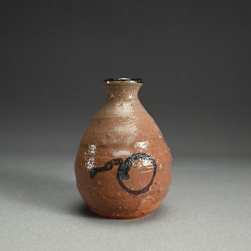 E-Karatsu Tokkuri Sake Flaskー中川 自然坊 “絵唐津徳利”