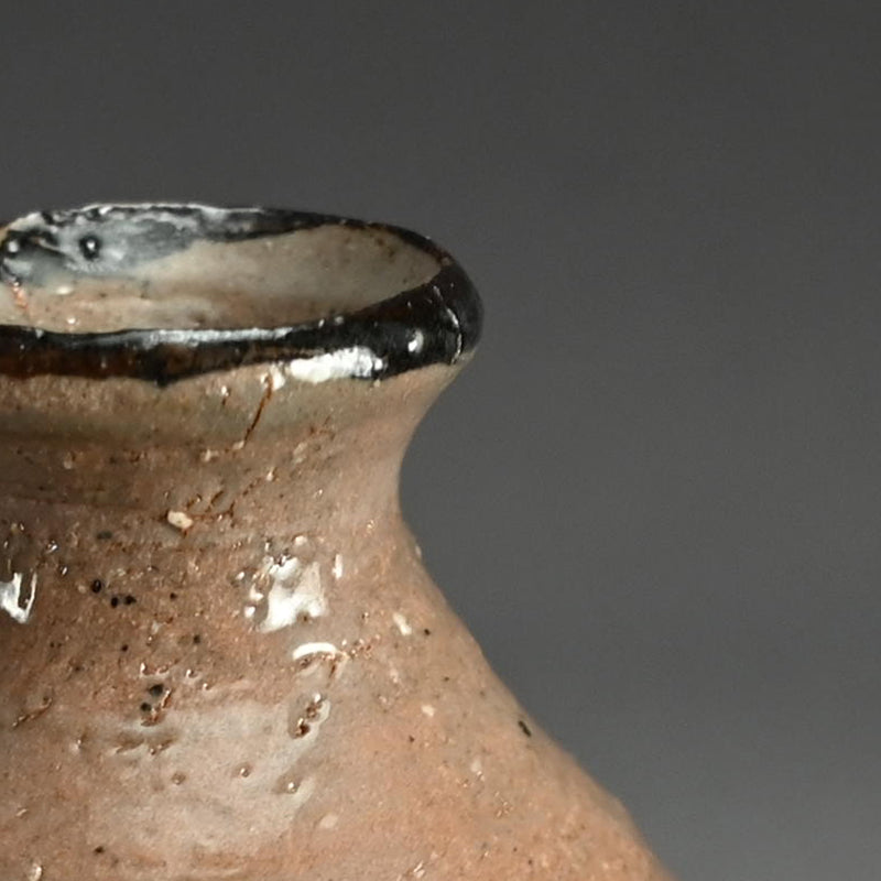 E-Karatsu Tokkuri Sake Flaskー中川 自然坊 “絵唐津徳利”