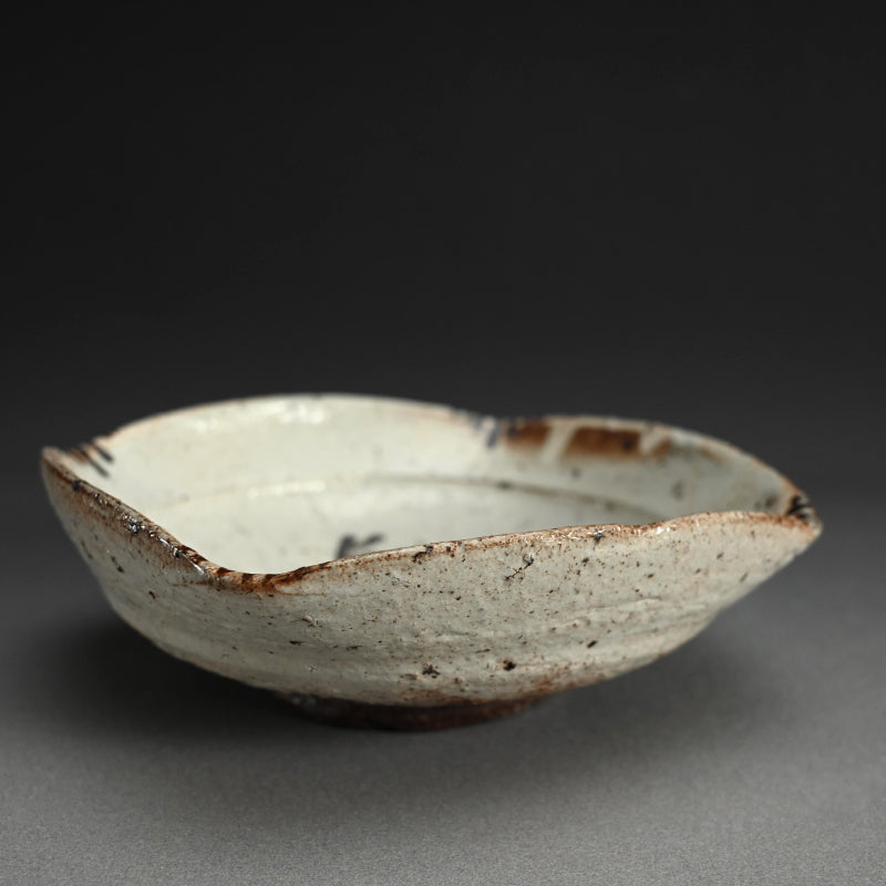 Kohiki Karatsu Kashiki Bowl ー中川 自然坊 “粉引唐津 菓子器”