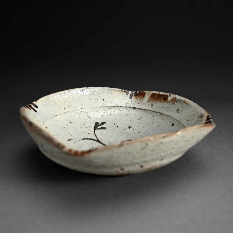 Kohiki Karatsu Kashiki Bowl ー中川 自然坊 “粉引唐津 菓子器”