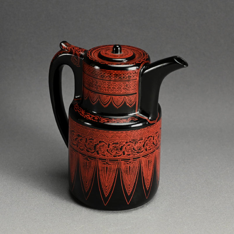 Antique Japanese Kinma Lacquered Choshi Pot ー木製 銚子