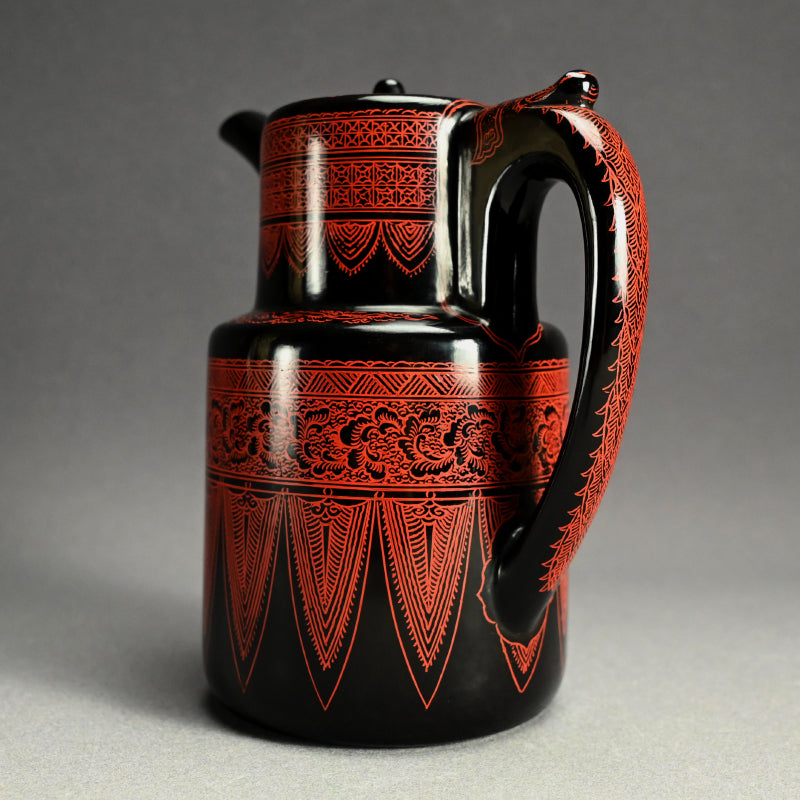 Antique Japanese Kinma Lacquered Choshi Pot ー木製 銚子