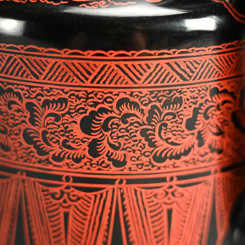 Antique Japanese Kinma Lacquered Choshi Pot ー木製 銚子