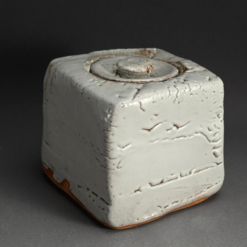 Contemporary Hagi Mizusashi, LNT ー十一代 三輪 休雪 "萩四方水指"