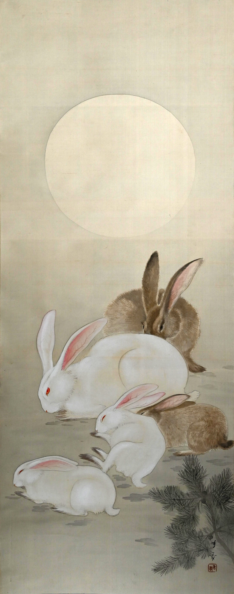 Rabbits in Moonlight ー堀田 秀叢 “群兎”
