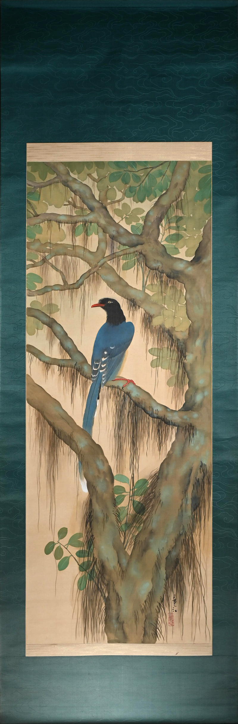 Taisho period Japanese Scroll ー斎藤 竜江 “山ムスメ”