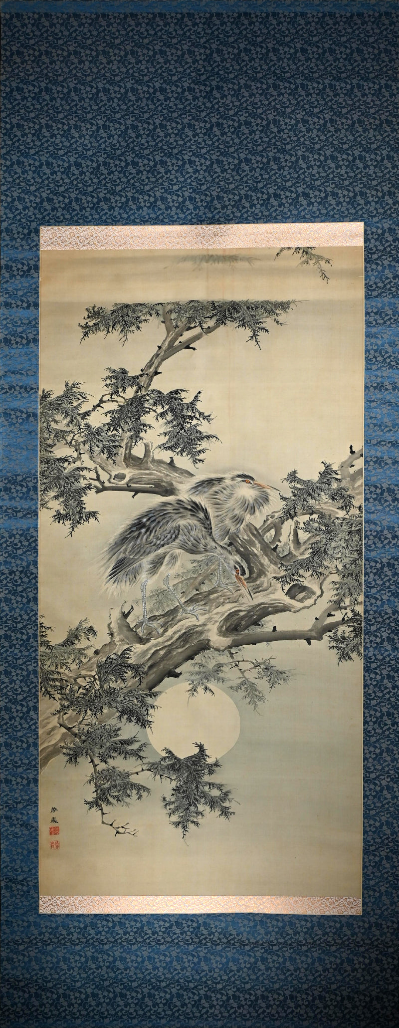 Egrets & Moon ー鈴木 啓処(處)