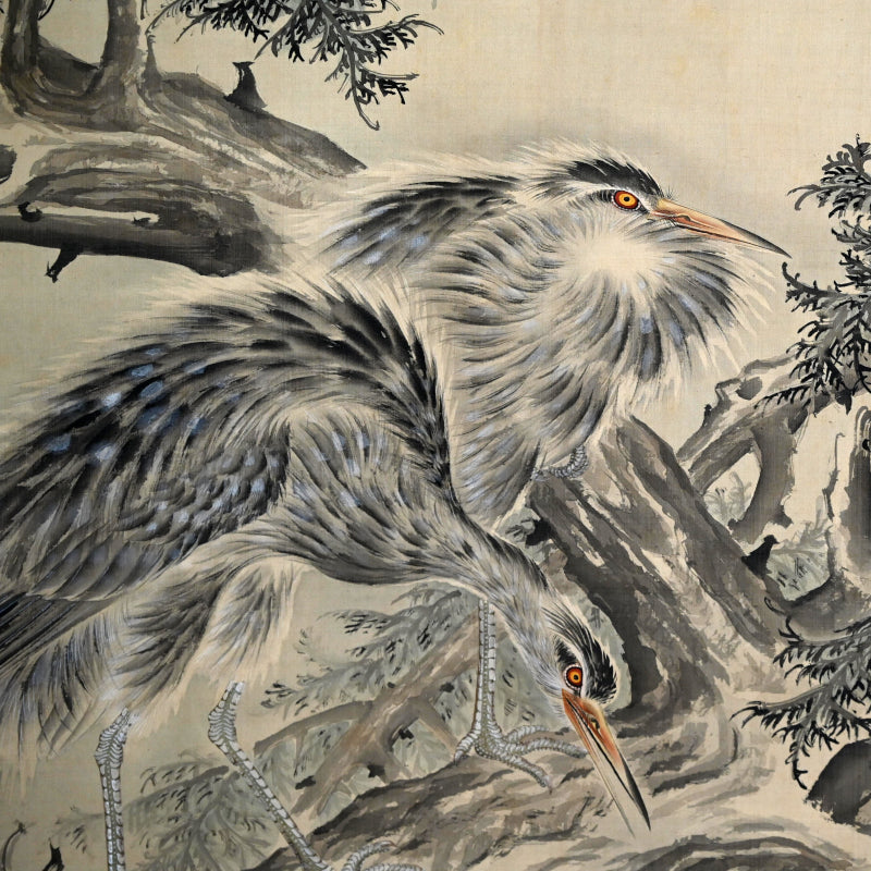 Egrets & Moon ー鈴木 啓処(處)