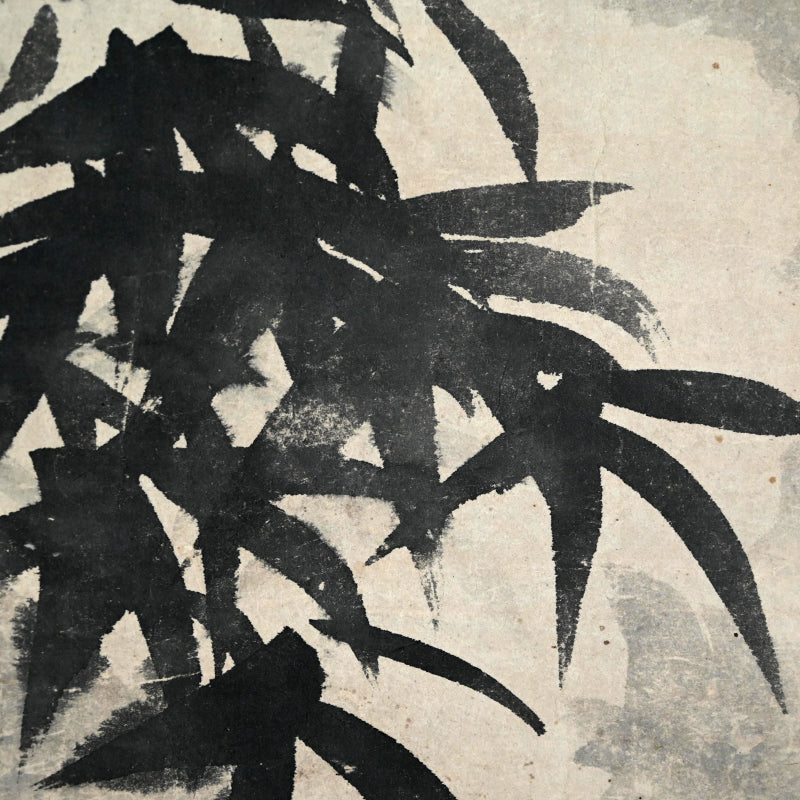Ancient Ink Painting of Egrets in Snow