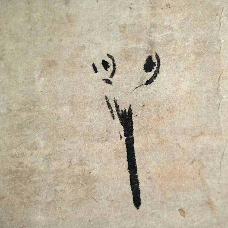 Ancient Ink Painting of Egrets in Snow