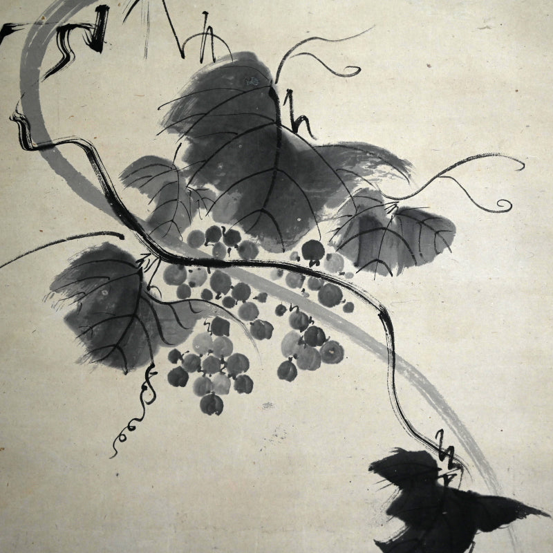 17th c. Grapes by Chinese Obaku Priest ー東皐 心越