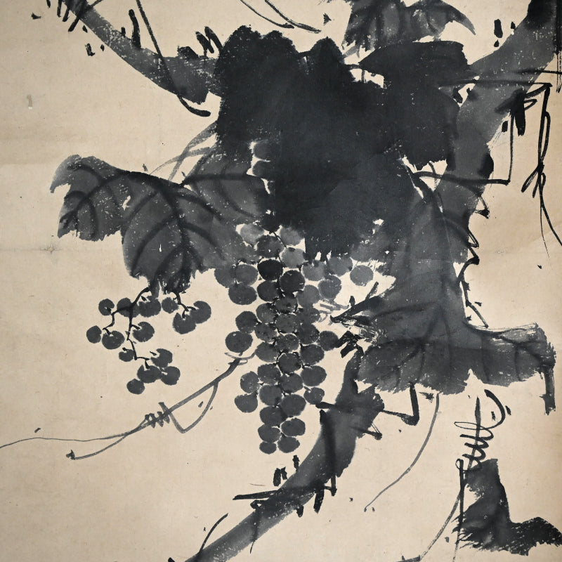 Grapes by Soryu ー草龍, 天龍 道人 “緑珠凝膏圖”