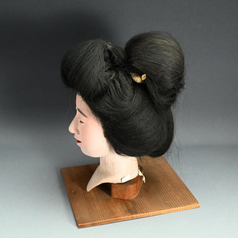 Stunning! Antique Japanese Iki Ningyo Head
