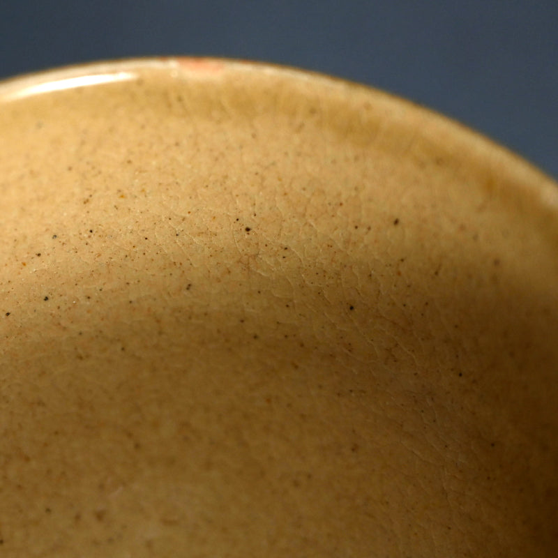Edo period Japanese Kiseto Chawan Tea Bowl ー黄瀬戸御茶碗