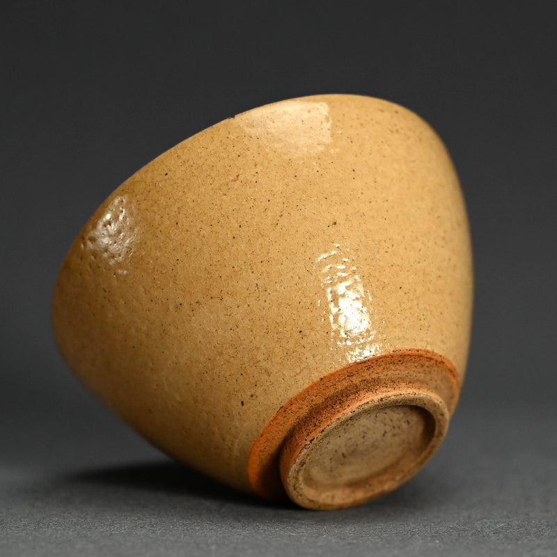 Edo period Japanese Kiseto Chawan Tea Bowl ー黄瀬戸御茶碗