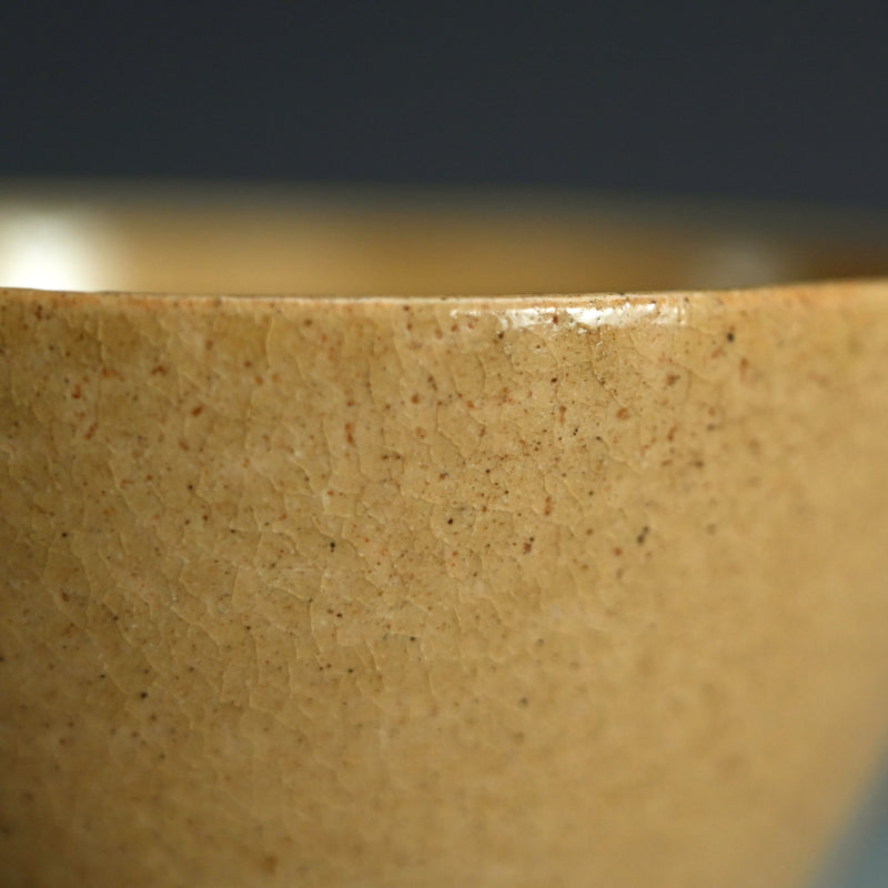 Edo period Japanese Kiseto Chawan Tea Bowl ー黄瀬戸御茶碗