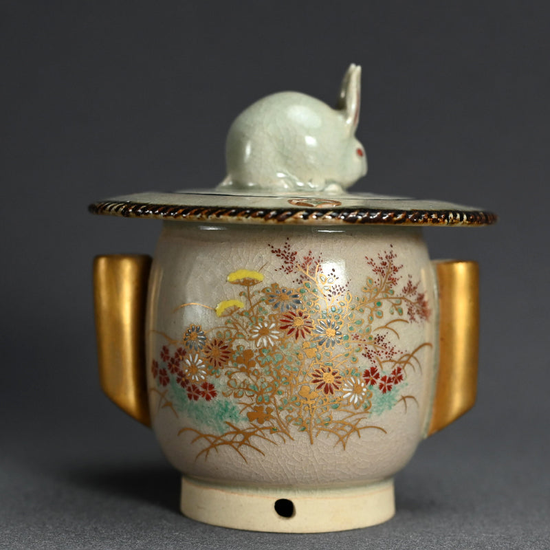 Rabbit Koro Incense Burner ー初代 久世 久宝 "兎 香爐"