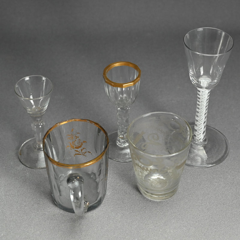 Set of 5 Dutch Glass Vessels from Nakai Riken Collection