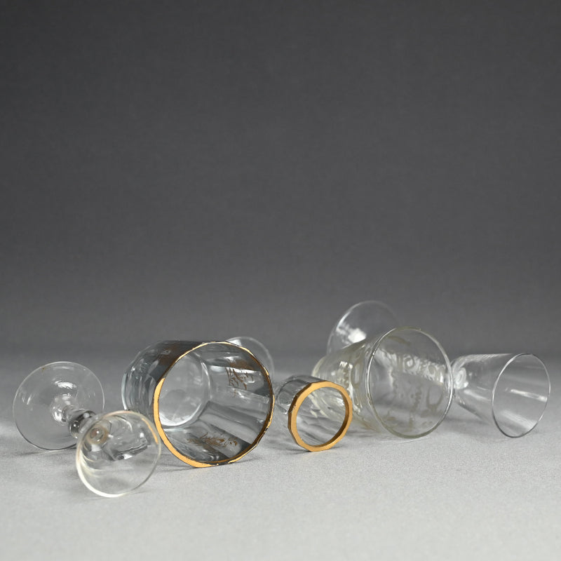 Set of 5 Dutch Glass Vessels from Nakai Riken Collection