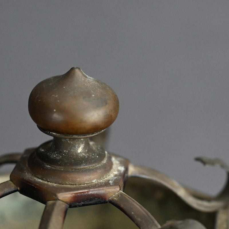 Buddhist Koro Incense Burner w/ Gilded Wooden Stand