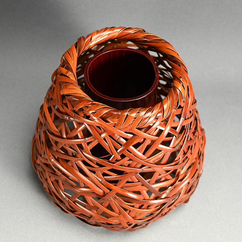 Bamboo Basket ー五代 早川 尚古斎 "鳳凰竹花籠"