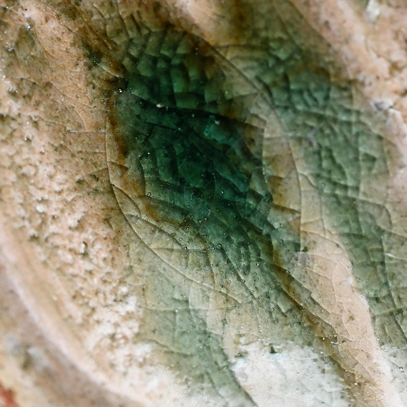 Haiyu Shinogi Small Plate ー新 学 “灰釉 鎬小皿”