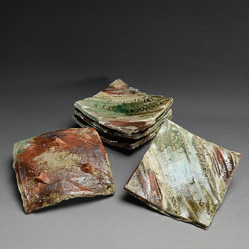 Iga Shinogi 5 pc. Plate Set ー新 学 “鎬皿”