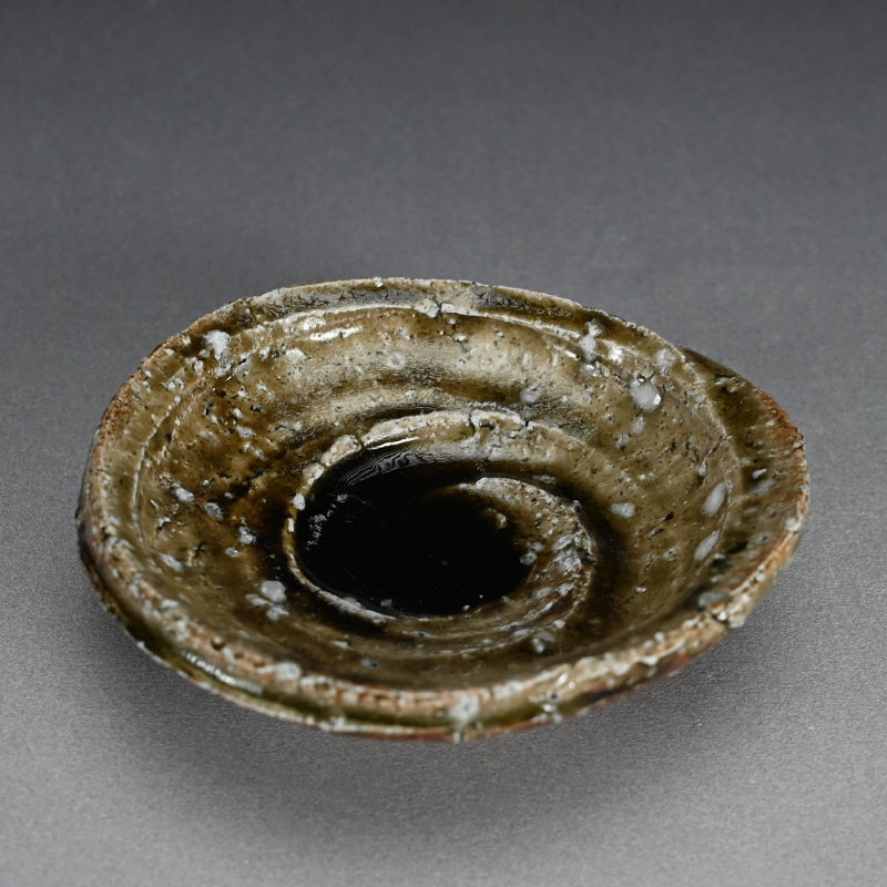 Set of 5 dishes ー村越 琢磨 “灰釉 あわび皿”