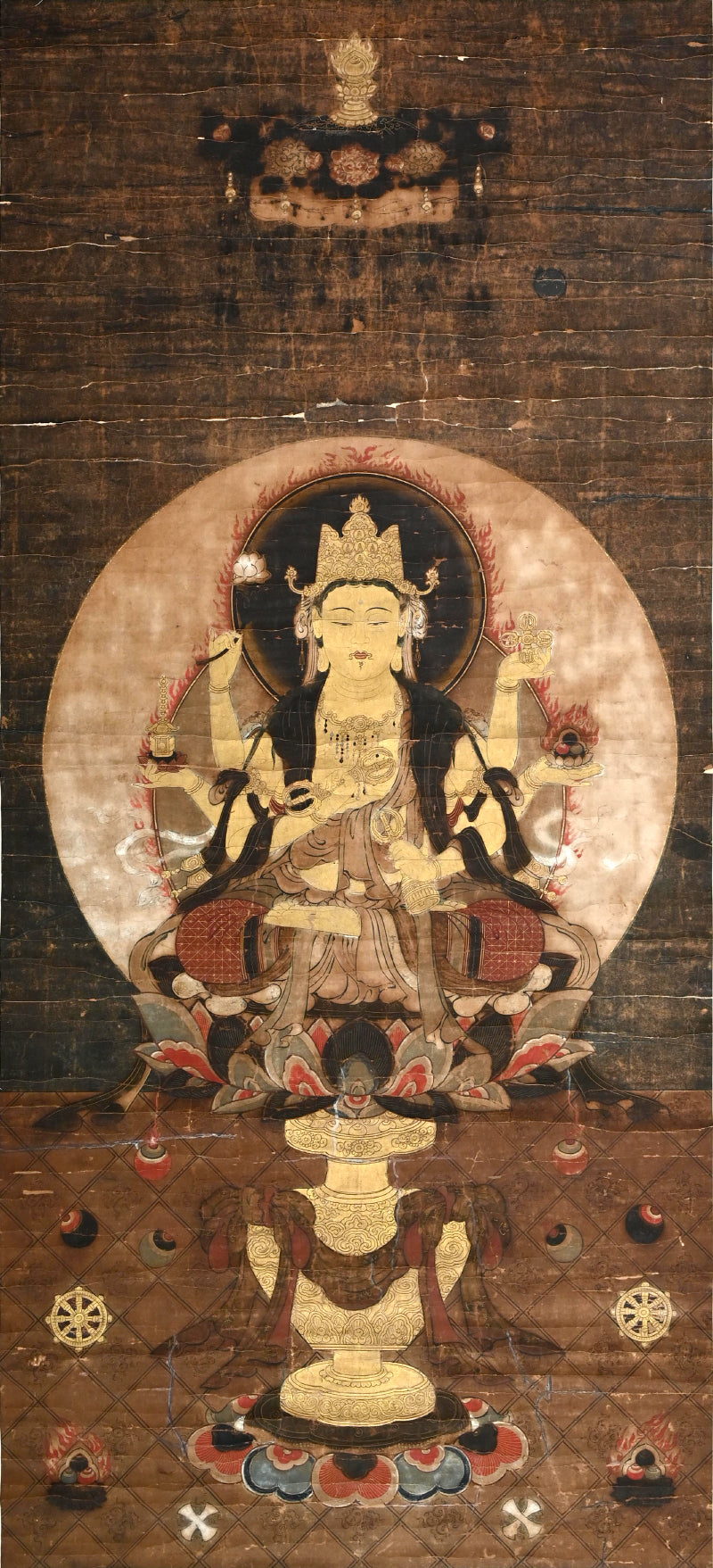 Ancient Nyorai Kojin, Guardian Deity Scroll