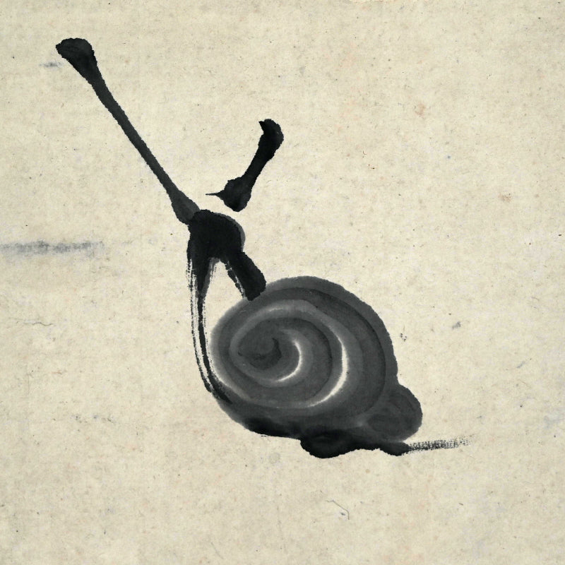 Snail Climbing Mt. Fuji Zen Painting ー山岡 鐵舟